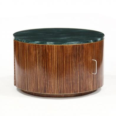 milo-baughman-faux-grain-painted-drum-table
