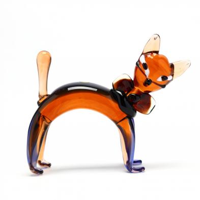 a-vintage-murano-glass-sculpture-of-a-cat