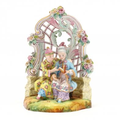 dresden-porcelain-chinese-couple-seated-in-an-arbor