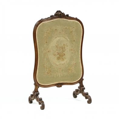 french-rococo-style-carved-walnut-fire-screen