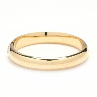 14KT Gold Bangle Bracelet, Italy (Lot 2058 - Fine and Estate Jewelry ...
