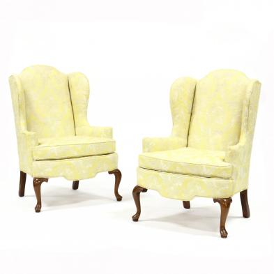 vanguard-pair-of-yellow-damask-upholstered-easy-chairs