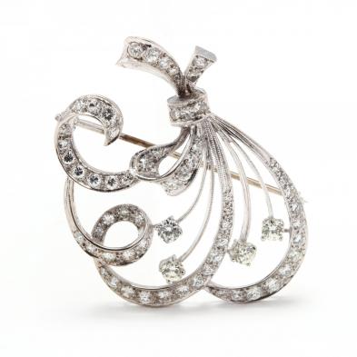 14kt-white-gold-diamond-brooch