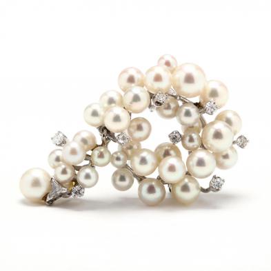 pearl-diamond-and-clear-stone-brooch