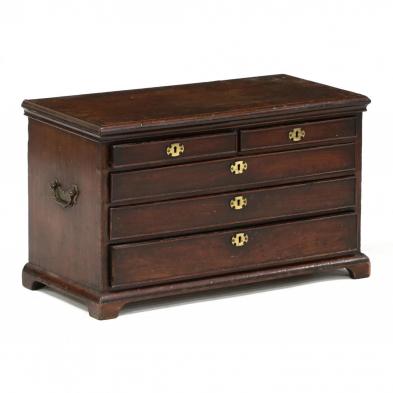 george-iii-mahogany-tabletop-collector-s-chest-of-drawers
