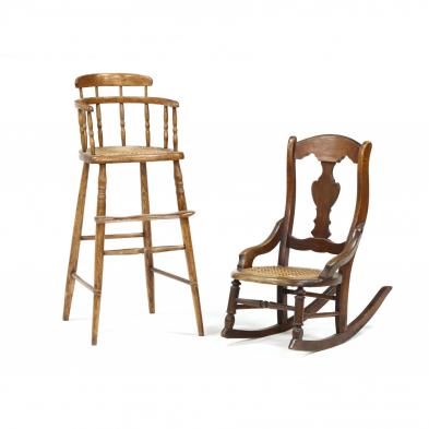 two-antique-american-child-s-chairs