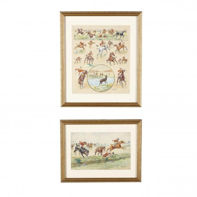 raymond-de-la-neziere-french-1865-1953-two-original-equestrian-illustrations