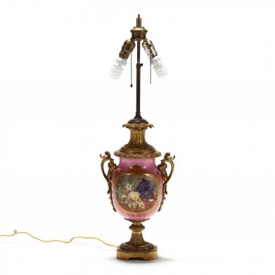 french-dore-bronze-and-porcelain-table-lamp
