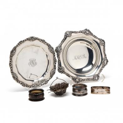 a-group-of-antique-sterling-silver-hollowware