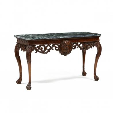 neoclassical-style-carved-mahogany-slab-table