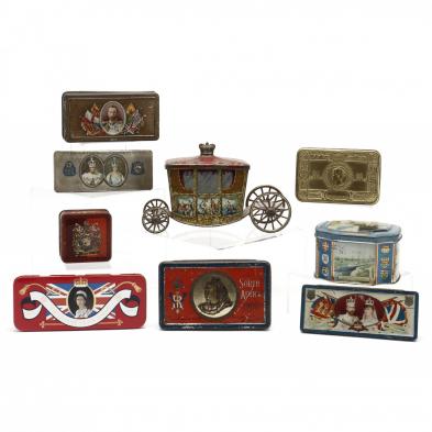 an-assortment-of-tins-relating-to-british-royalty