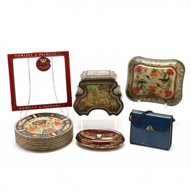 five-huntley-palmer-biscuit-tins-and-display-case