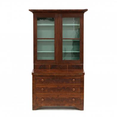 american-classical-mahogany-secretary-bookcase