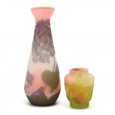 two-emile-galle-art-glass-vases