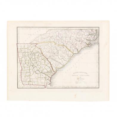 anonymous-mid-19th-century-map-of-the-carolinas-and-georgia