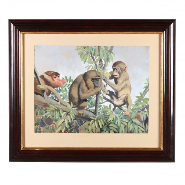 julius-moessel-american-1872-1960-three-primates