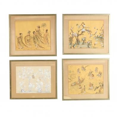 four-framed-asian-paintings