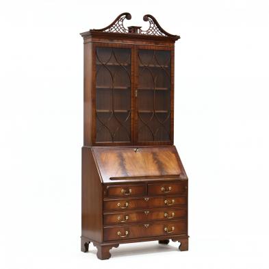 bevan-funnell-georgian-style-mahogany-secretary-bookcase