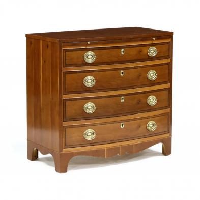 hickory-furniture-inlaid-yew-wood-bowfront-chest-of-drawers