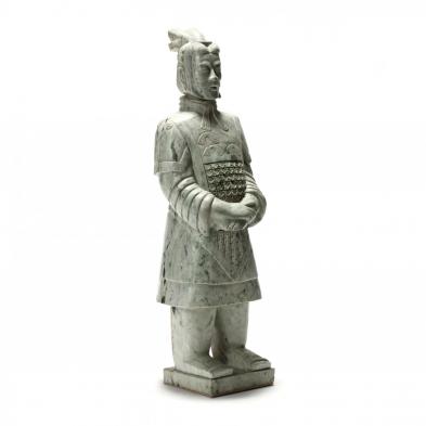 a-chinese-carved-stone-warrior-tomb-figure