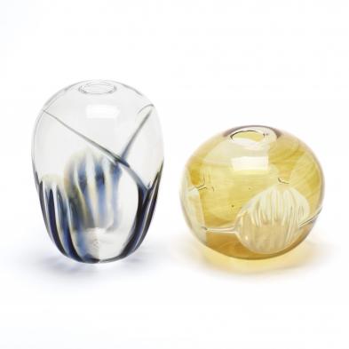 peter-bramhall-american-two-art-glass-vessels