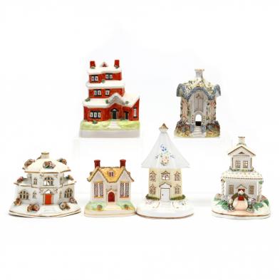 a-group-of-six-antique-staffordshire-houses