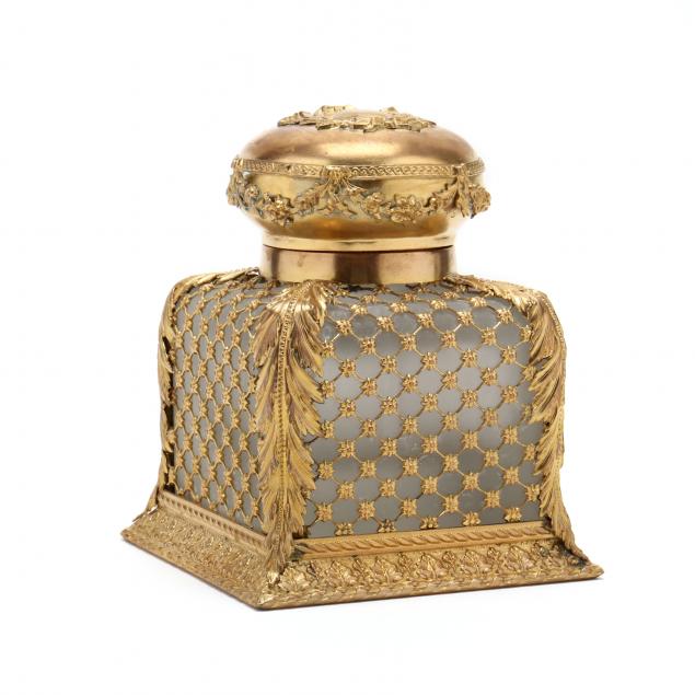 napoleon-iii-large-ormolu-and-glass-inkwell