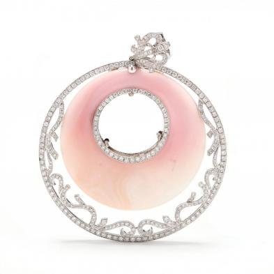 white-gold-coral-and-diamond-pendant