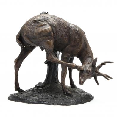 bronze-sculpture-of-a-chinese-stag