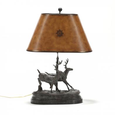 maitland-smith-bronze-stag-form-table-lamp