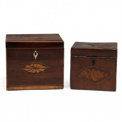 two-georgian-conch-shell-inlaid-tea-caddies