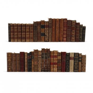 42-diminutive-antique-leather-bound-books