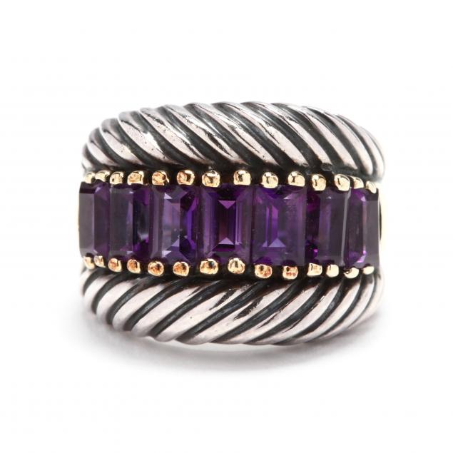 sterling-silver-14kt-gold-and-amethyst-ring-david-yurman