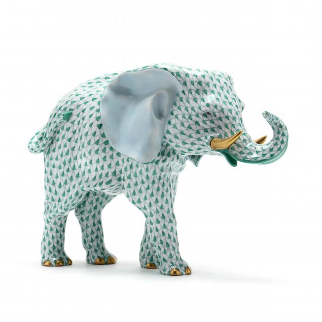large-herend-porcelain-elephant