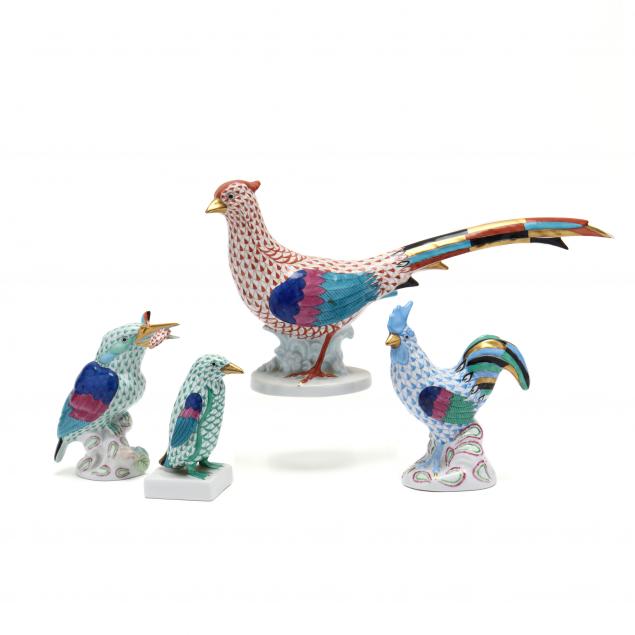 herend-porcelain-group-of-birds