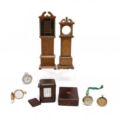 antique-clock-and-pocket-watch-grouping