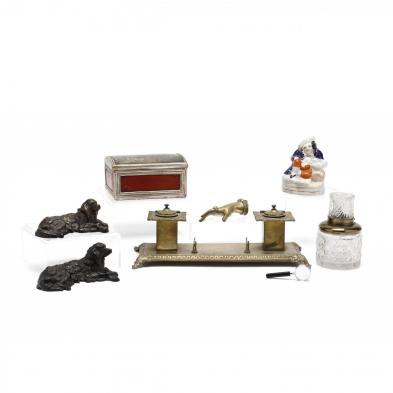 group-of-vintage-desk-accessories