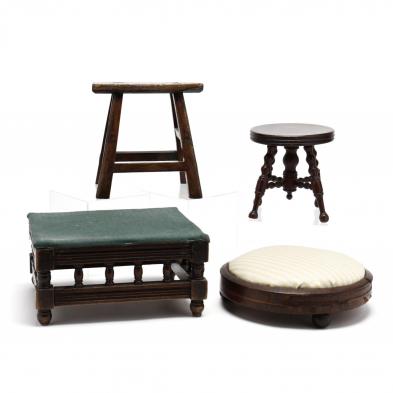 four-antique-stools