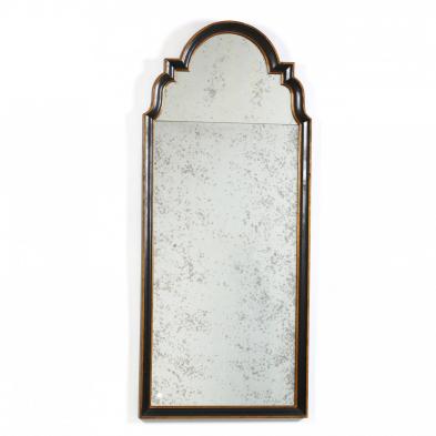 queen-anne-style-ebonized-gilt-mirror-baker-furniture