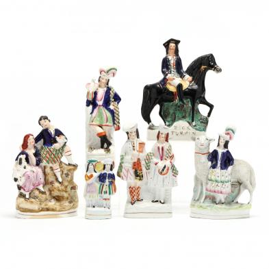 six-19th-century-staffordshire-figurines