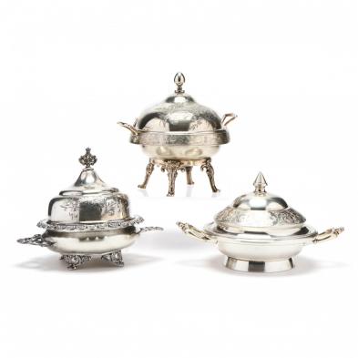 three-antique-silverplate-butter-dishes-19th-century