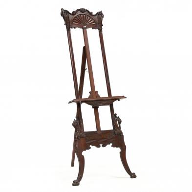 victorian-carved-mahogany-easel
