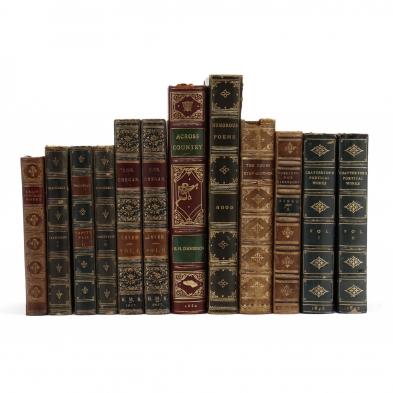 eight-titles-in-twelve-leather-bound-english-books