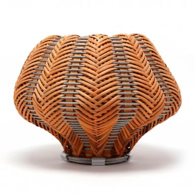 reed-and-steel-cable-double-woven-basket-carole-hentzel-florida
