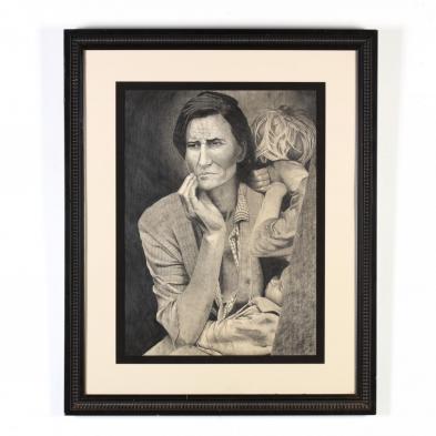 a-pencil-drawing-of-the-iconic-photograph-i-migrant-mother-i-after-dorothea-lange