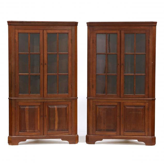 pair-of-bench-made-chippendale-style-corner-cupboards