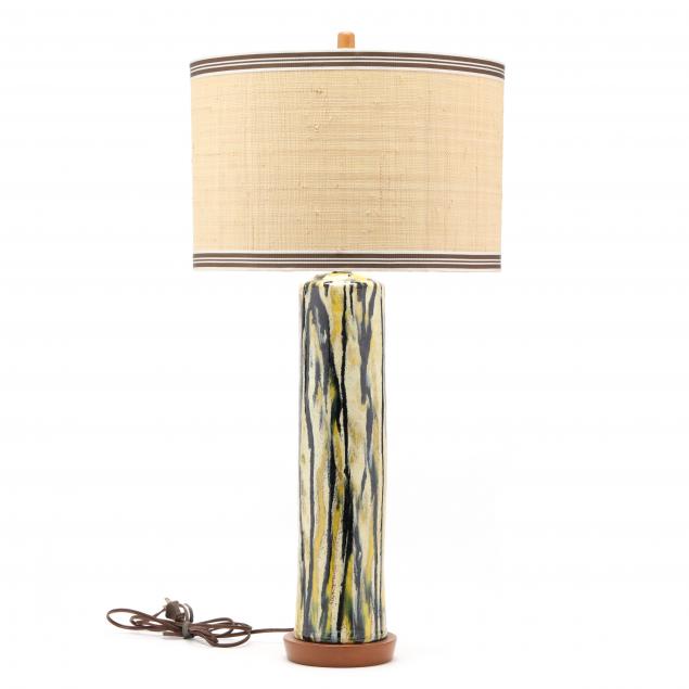 mid-century-north-carolina-art-pottery-table-lamp