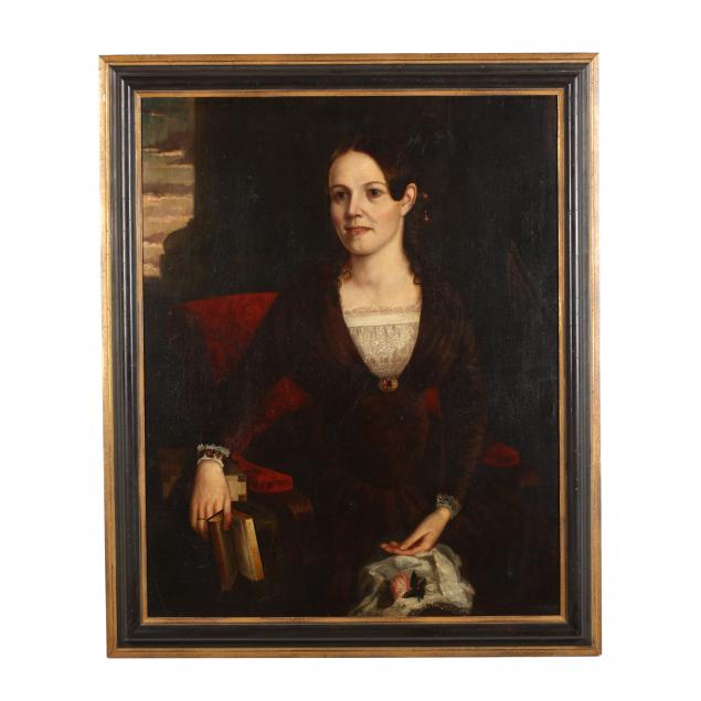 american-school-portrait-of-a-woman-circa-1860