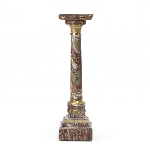 napoleonic-marble-pedestal-with-ormolu-mounts