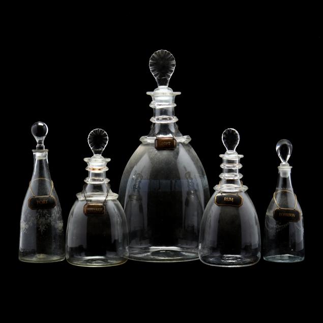 five-georgian-style-glass-decanters